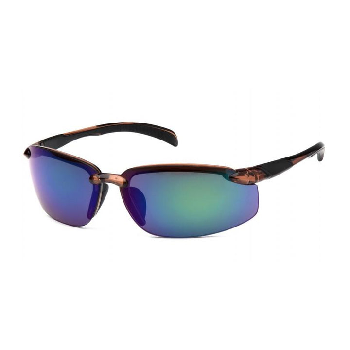 Pyramex VGSBR1156DB Waverton Multi-Color Mirror Lens with Brown Frame