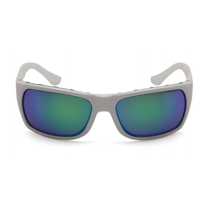 Pyramex VGSW931 Vallejo Polarized Green Mirror Lens with White Frame