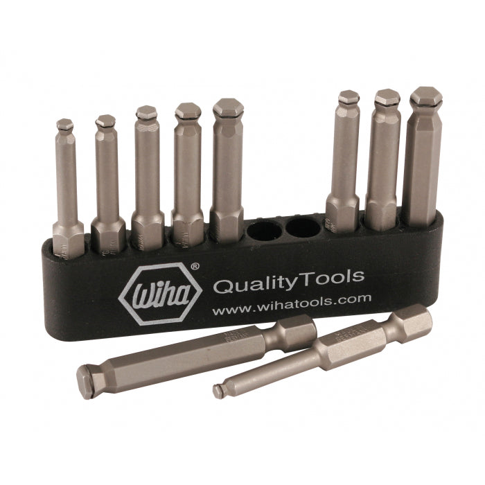 Wiha Tools 74999 MagicRing Ball End Hex Power Bit Belt Pack, 10 Pc.