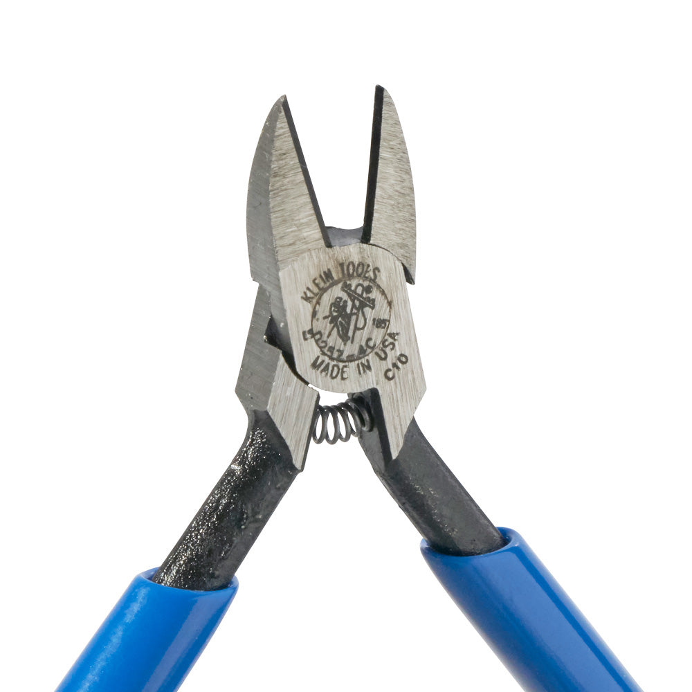 Klein Tools D257-4C Electronics Pliers, Tapered Nose, Narrow Jaw, Spring-Loaded