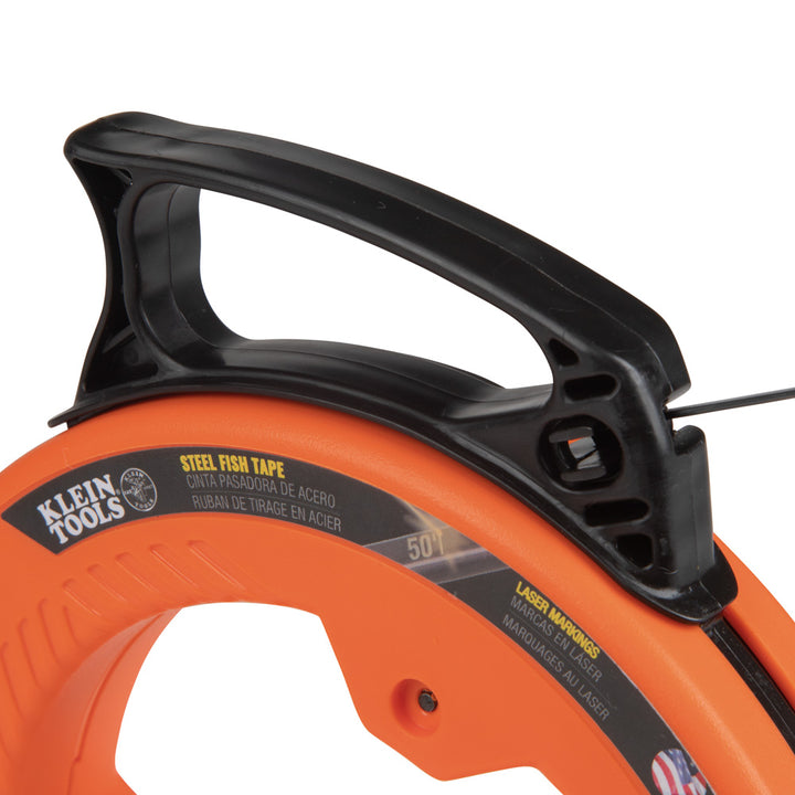 Klein Tools 56331 Steel Fish Tape, 1/8-Inch x 50-Foot