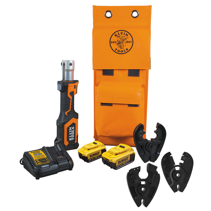 Klein Tools BAT207T4H Battery-Operated Cut/Crimper, BG Die/D3 Groove/ACSR/EHS