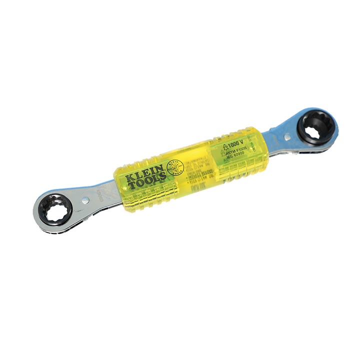 Klein Tools KT223X4-INS Lineman's Insulating 4-in-1 Box Wrench