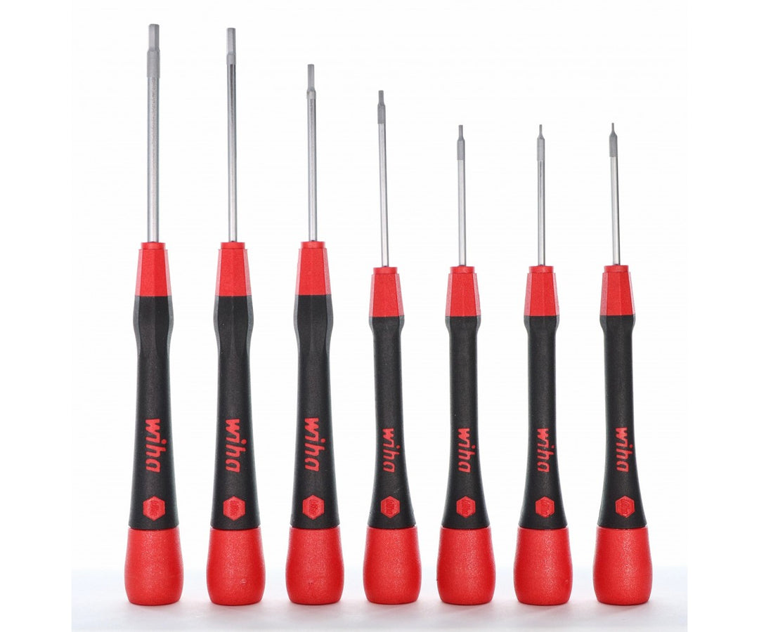 Wiha Tools 26392 PicoFinish Precision Hex Inch Screwdriver Set w/ Canvas Pouch, 8 Pc.