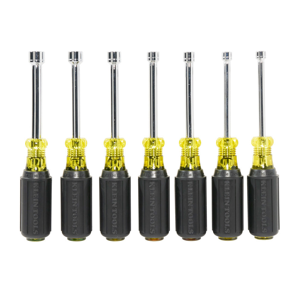 Klein Tools 65160 Metric Nut Driver Set, 3-Inch Shafts, 7-Piece