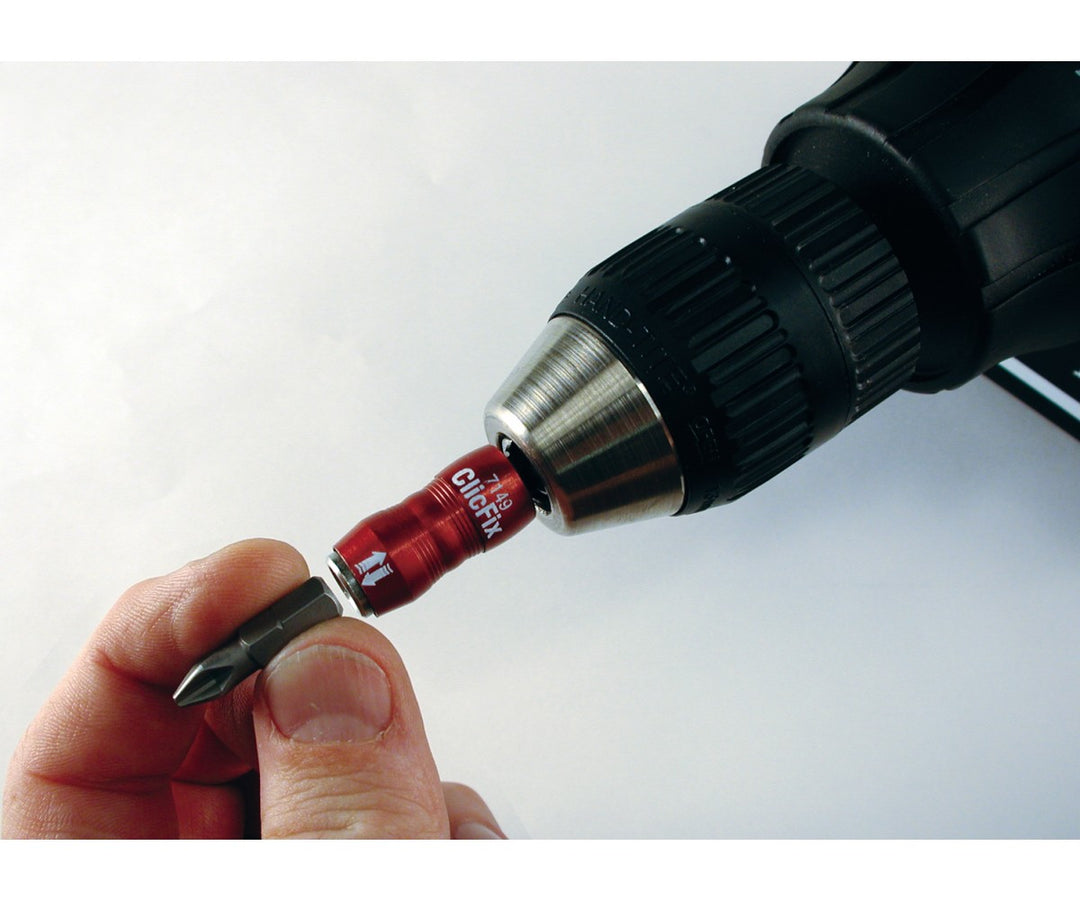 Wiha Tools 71491 ClicFix Long Insert Magnetic Bit Holder, 1/4" Drive, 2.9"