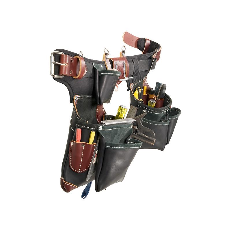 Occidental Leather B9588 Adjust-to-Fit Green Building Tool Belt Set - Black