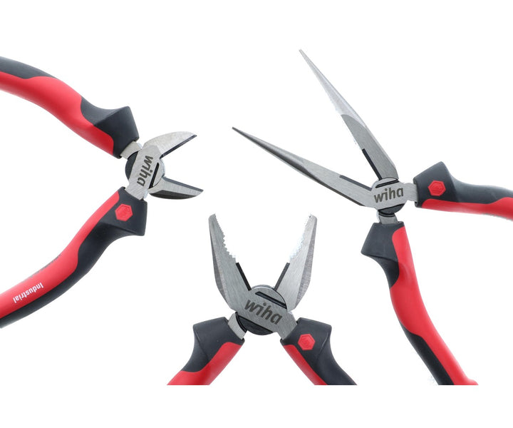 Wiha Tools 30964 Industrial SoftGrip Pliers, 3 Pc.