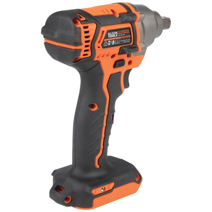 Klein Tools BAT20CW Battery-Operated Compact Impact Wrench, 1/2-Inch Detent Pin, Tool Only