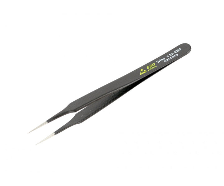 Wiha Tools 44508 110mm Very Fine Points/Tapered to Tip 4 SA Tweezers
