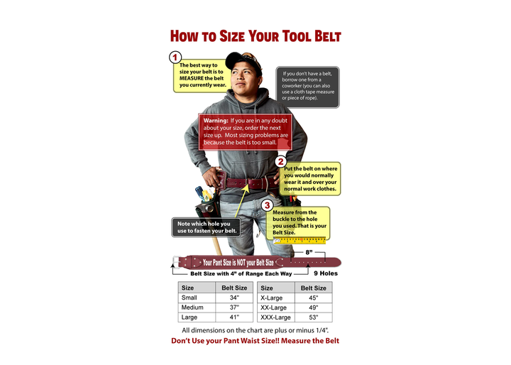 Occidental Leather 5135 XL Stronghold Comfort Belt System