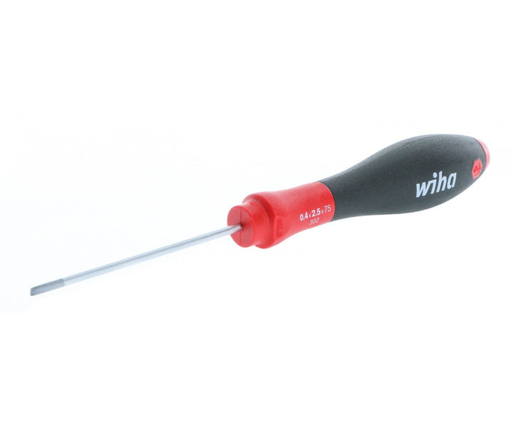 Wiha Tools 30203 SoftFinish Slotted Screwdriver 2.5mm x 75mm