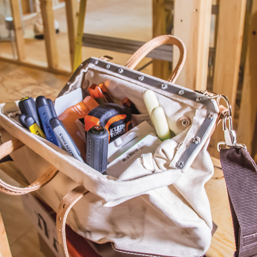 Klein Tools 5102-18SP Deluxe Canvas Tool Bag, 18-Inch