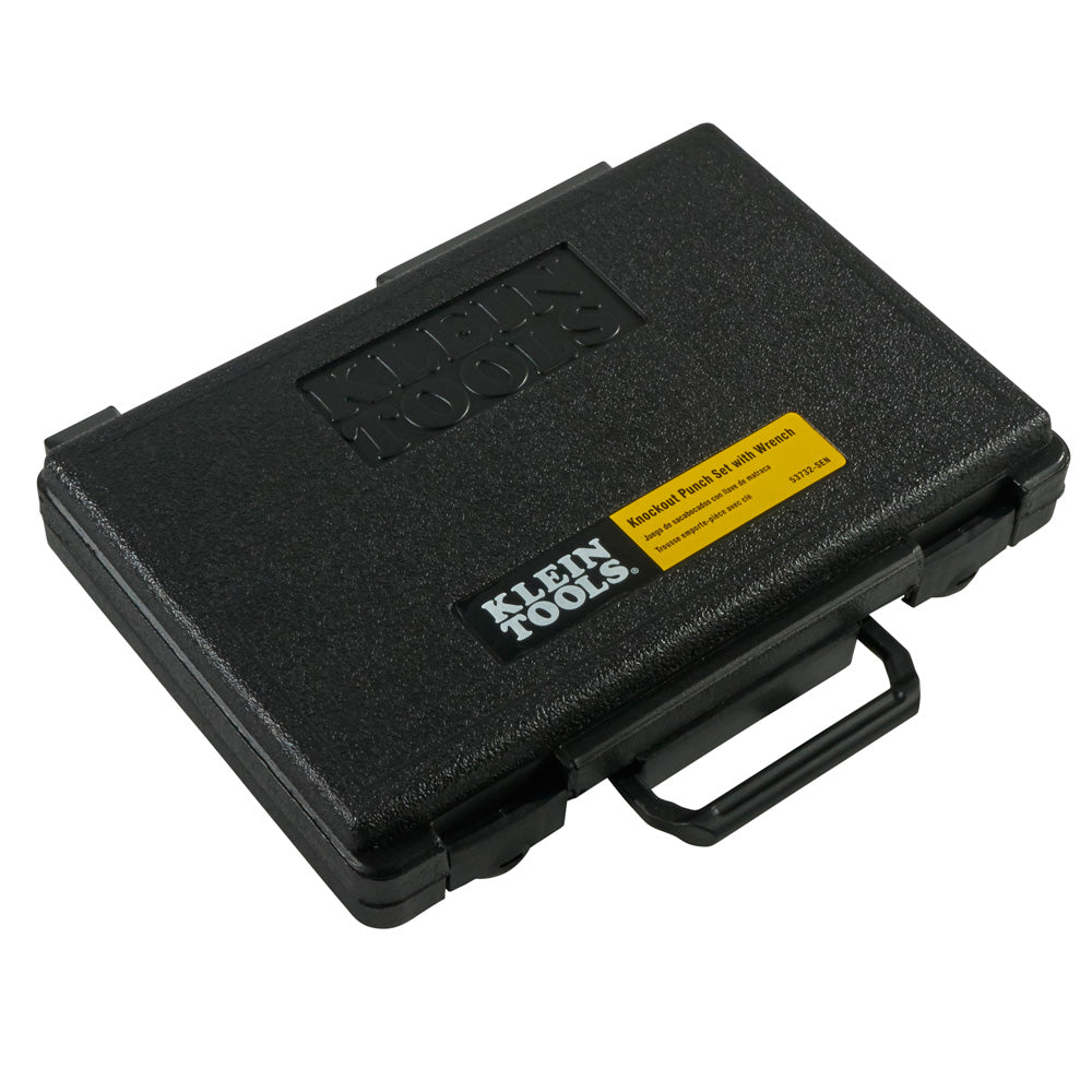 Klein Tools 53732SEN Knockout Punch Set with Wrench, 10 Pc.