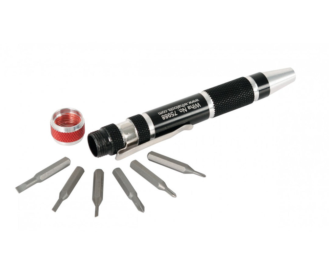 Wiha Tools 75981 7 Piece Pocket Clip MicroBit Set