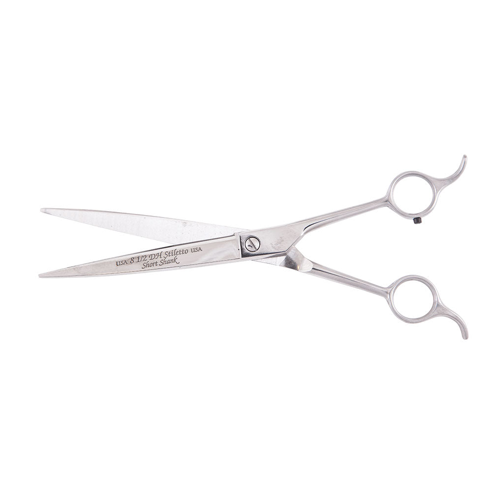 Heritage Cutlery ST85DH 10'' Pet Grooming Scissor w/ semi-oval Shape Blade / Double Hook