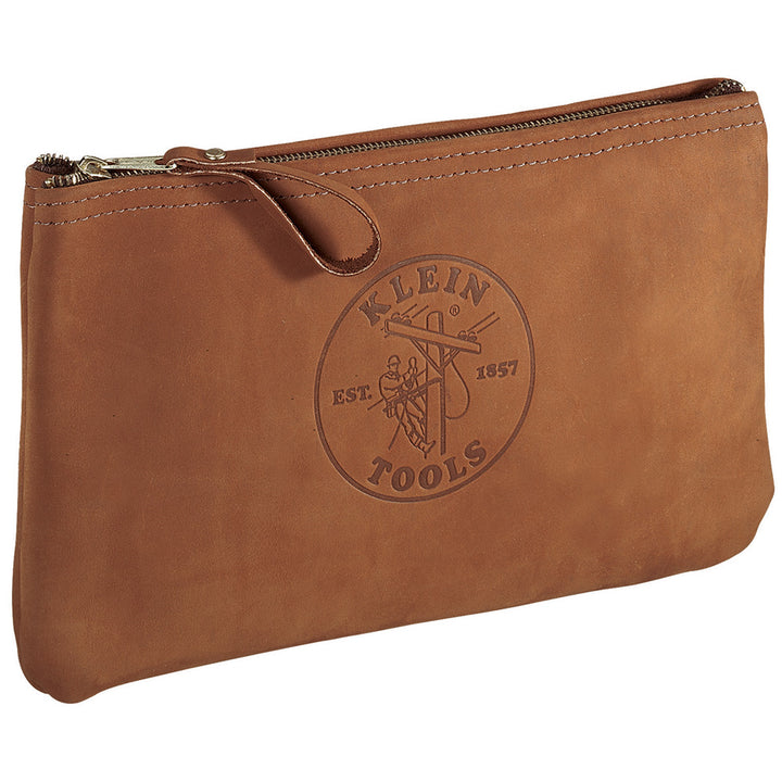 Klein Tools 5139L Top-Grain Leather Zipper Bag