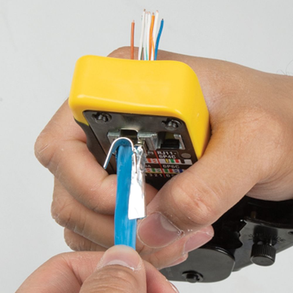 Klein Tools VDV826-754 Pass-Thru™ Modular Data Plug, RJ45-CAT6A, Shielded (STP), 100-Pack