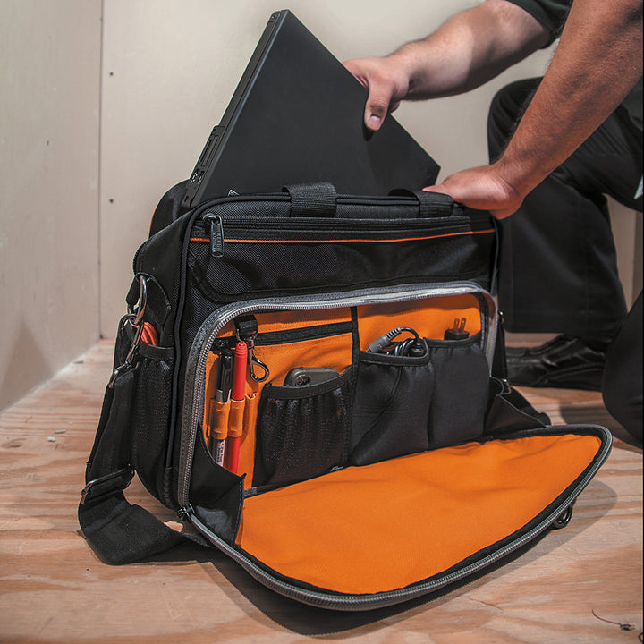 Klein Tools 55455M Tool Bag, Tradesman Pro Tech Bag with Laptop Pocket