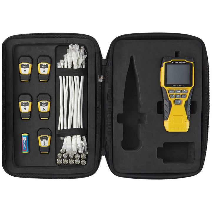 Klein Tools VDV501-853 Scout® Pro 3 Tester with Test + Map Remote Kit