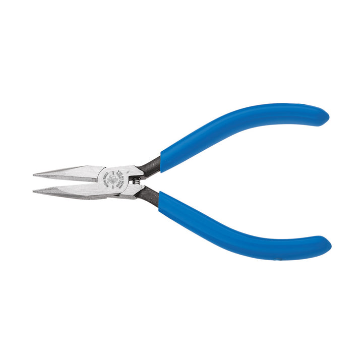 Klein Tools D322-41/2C Electronics Pliers, Slim Long-Nose, Spring, Polished Jaw