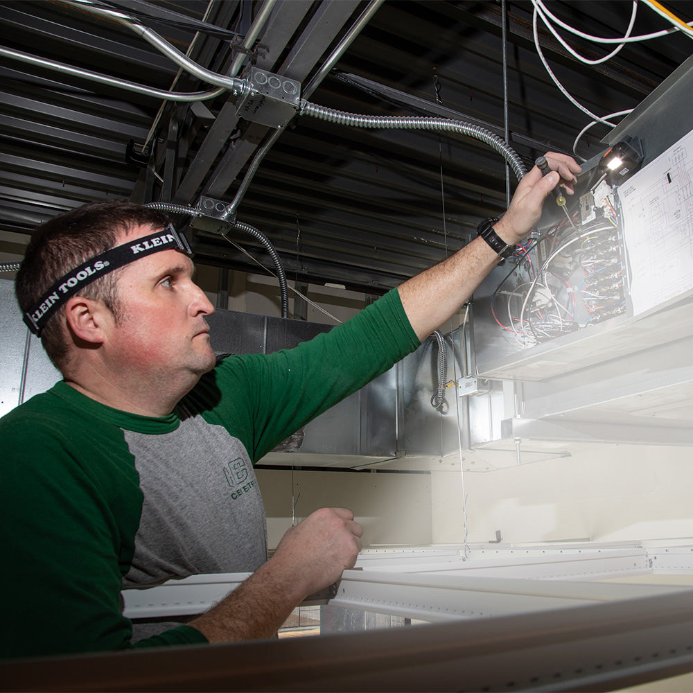 Klein Tools 56049 Rechargeable Light Array Headlamp w/ Strap, 260 Lumen, All-Day Runtime