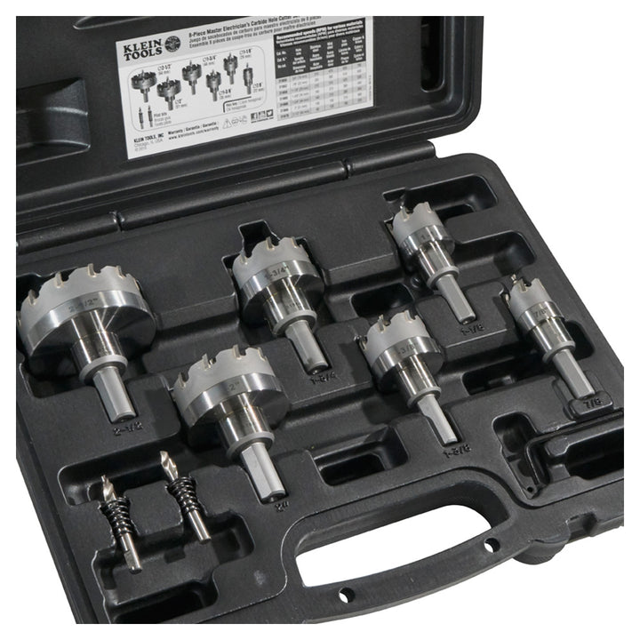 Klein Tools 31873 Master Electricians Hole Cutter Kit 8-Piece