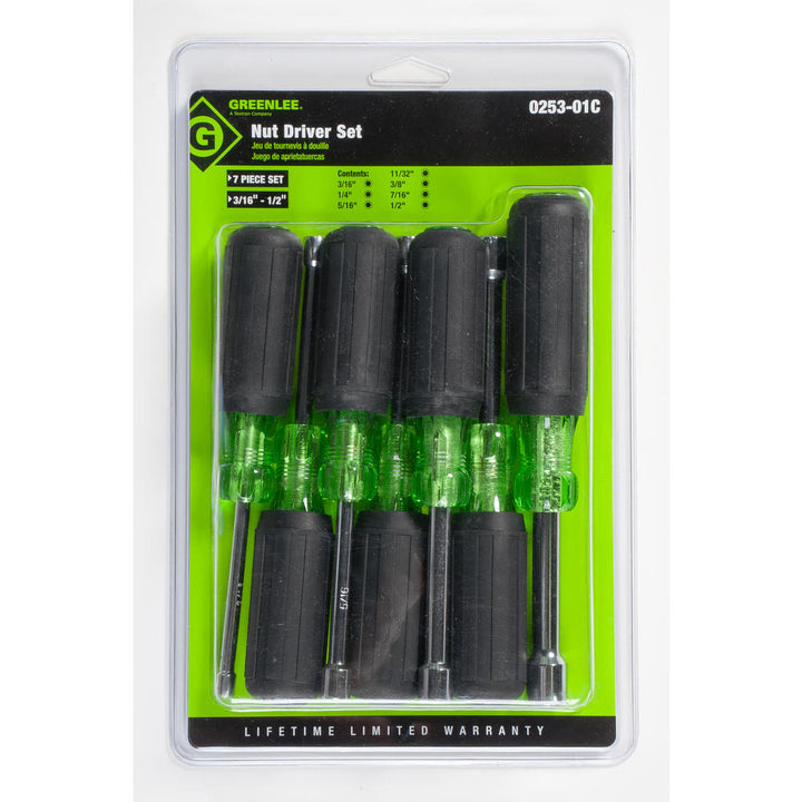 Greenlee 0253-01C 7 Piece Nut Driver Set