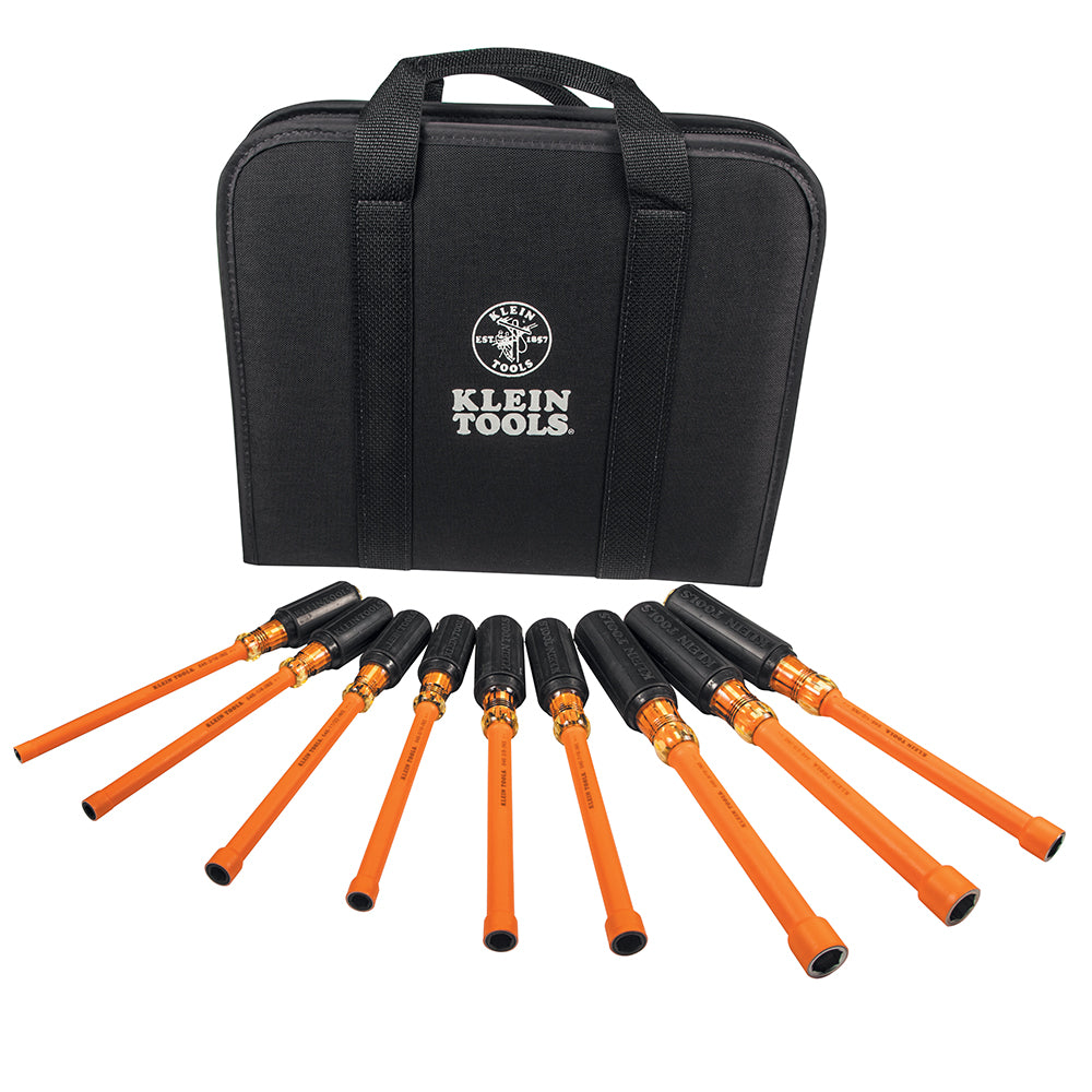 Klein Tools 33524 Insulated Nut Driver Kit, 9-Piece