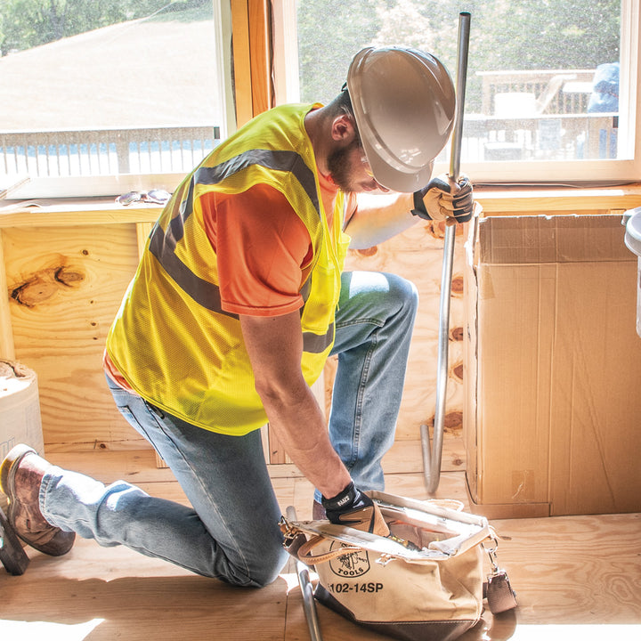 Klein Tools 5102-14SP Tool Bag with Detachable Shoulder Strap 14-Inch, 10 Inside Pockets