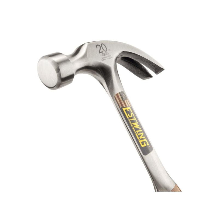 Estwing E20C 20 Oz Curve Claw Hammer With Leather Grip