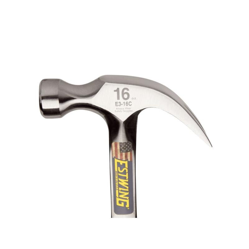 Estwing E3-12C 12 Oz Curve Claw Hammer With Blue Vinyl Shock