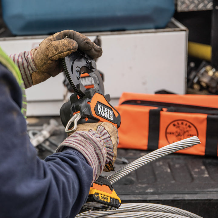 Klein Tools BAT20GD10 Battery-Operated Cu/Al Closed-Jaw Cutter, 2 Ah