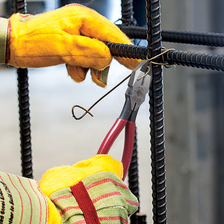 Klein Tools D201-7CSTA Ironworker's Pliers, Aggressive Knurl, 9"