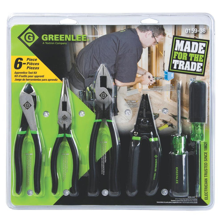 Greenlee 0159-36 Hand Tool Kit, 6 Pieces