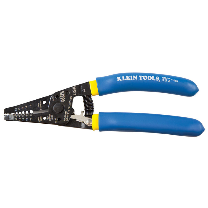 Klein Tools 11055 Wire Cutter and Wire Stripper, Stranded Wire Cutter, Solid Wire Cutter, Cuts Copper Wire