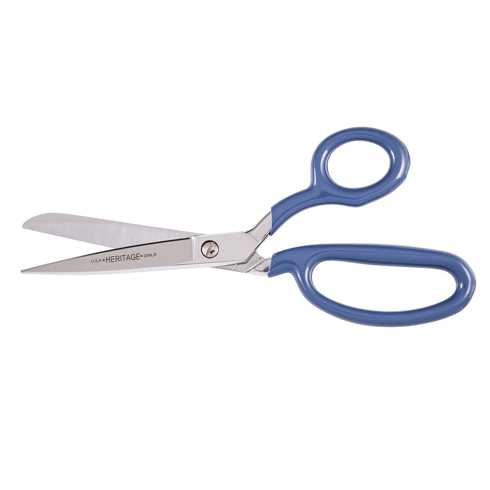 Klein Tools 208LR-BLU-P Bent Trimmer w/Large Ring, Blue Coating, 9-Inch