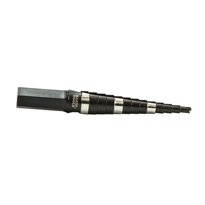 Klein Tools KTSB01 Step Drill Bit Double-Fluted #1, 1/8" to 1/2"