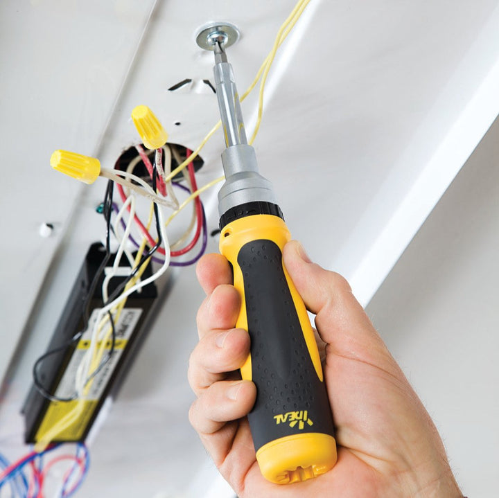 Ideal 35-688 Twist-a-Nut 21-in-1 - Ratcheting screwdriver with bit set - 10 pieces