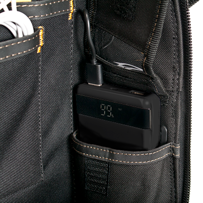 CLC ECPL38 E-CHARGE LIGHTED USB CHARGING TOOL BACKPACK