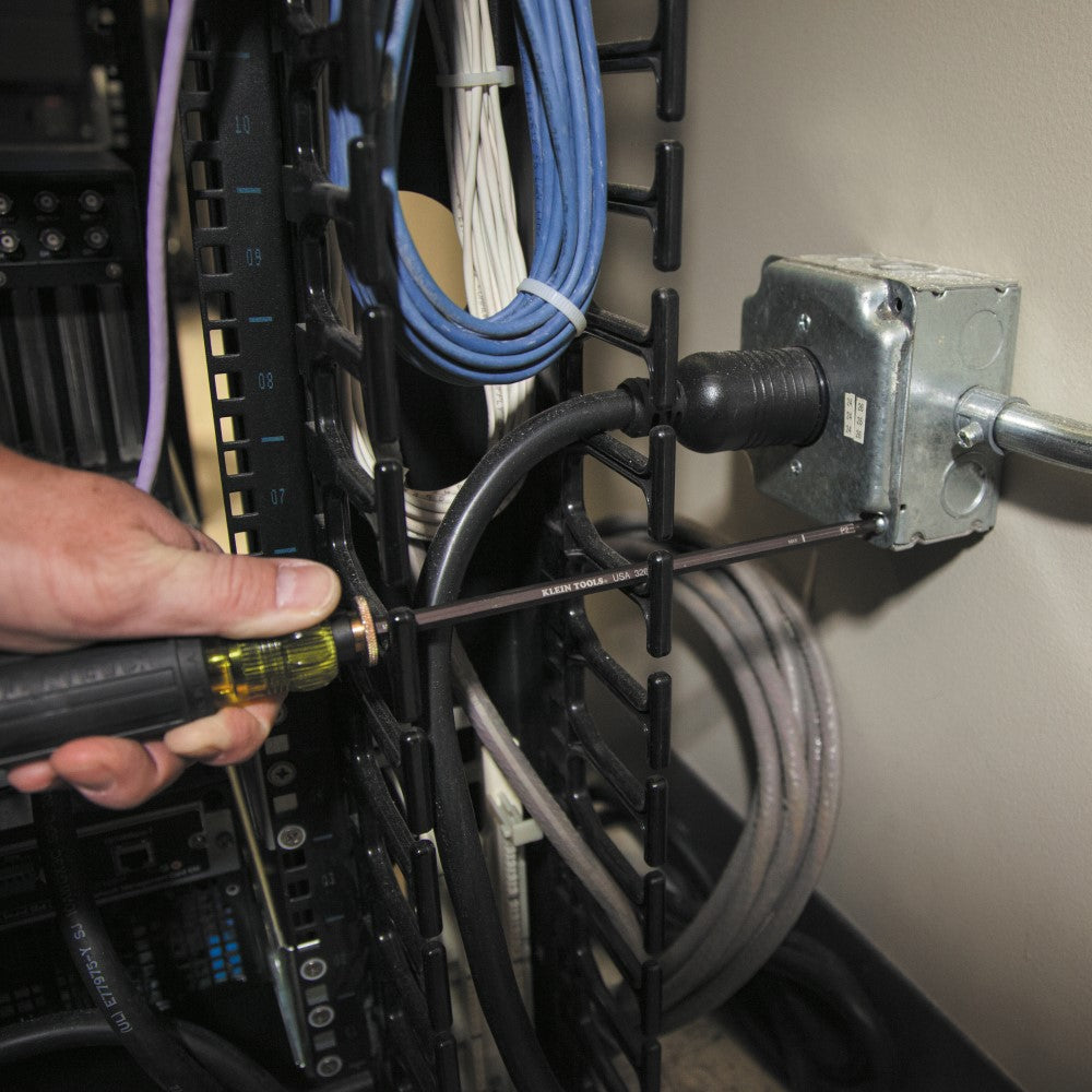 Klein Tools 32751 Adjustable Screwdriver, #2 Phillips, 1/4-Inch Slotted