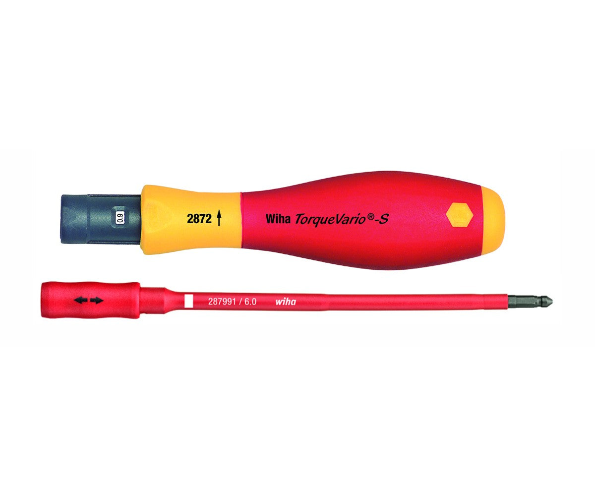 Wiha Tools 28412 Adjustable TorqueVario, 10 - 50 In/Lbs & 1/4