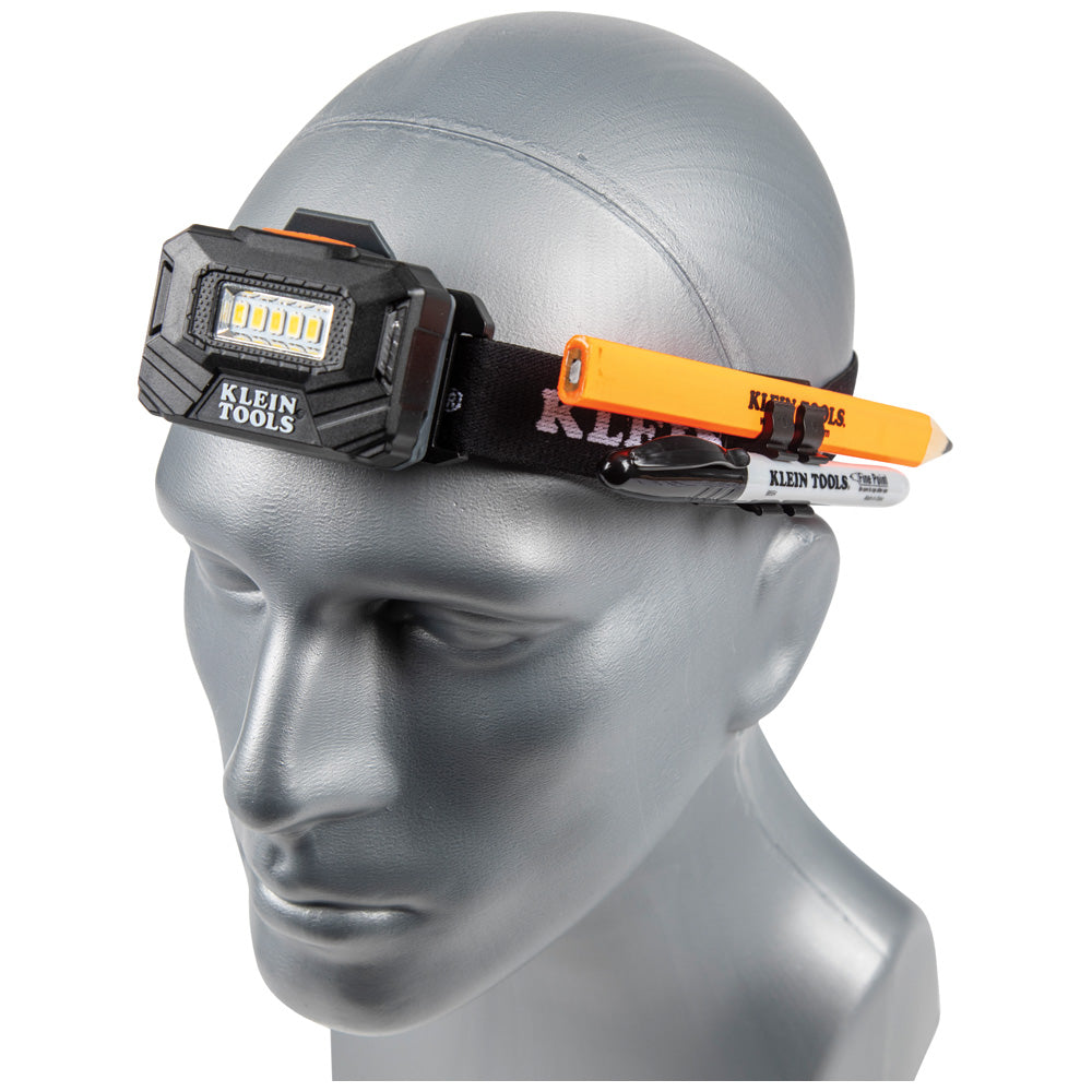 Klein Tools 56049 Rechargeable Light Array Headlamp w/ Strap, 260 Lumen, All-Day Runtime