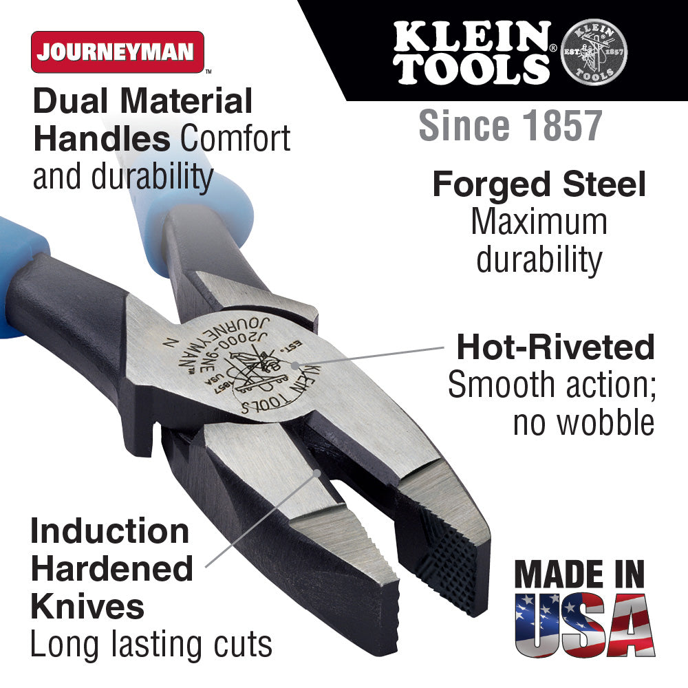Klein Tools J2138NE Journeyman Side-Cutters, 8"