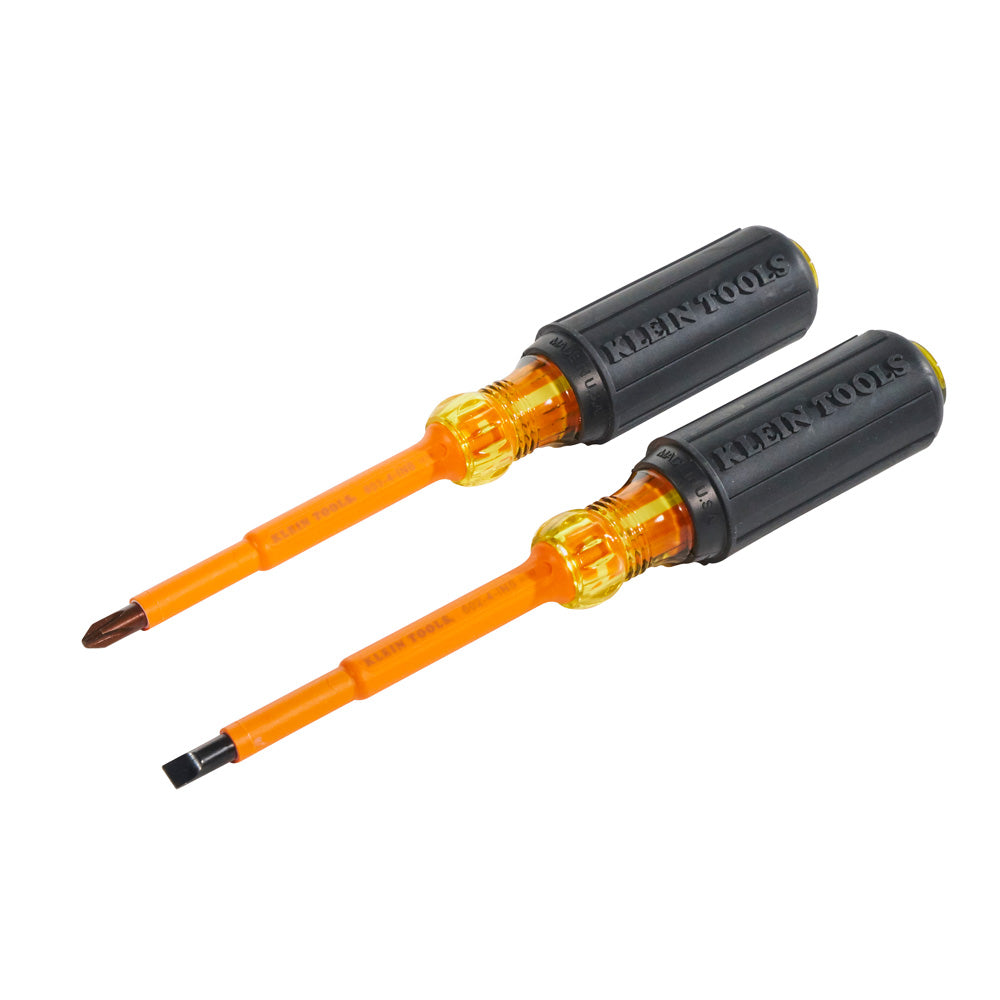 Klein Tools 33532-INS Insulated Screwdriver Set, Slotted and Phillips, 2-Piece