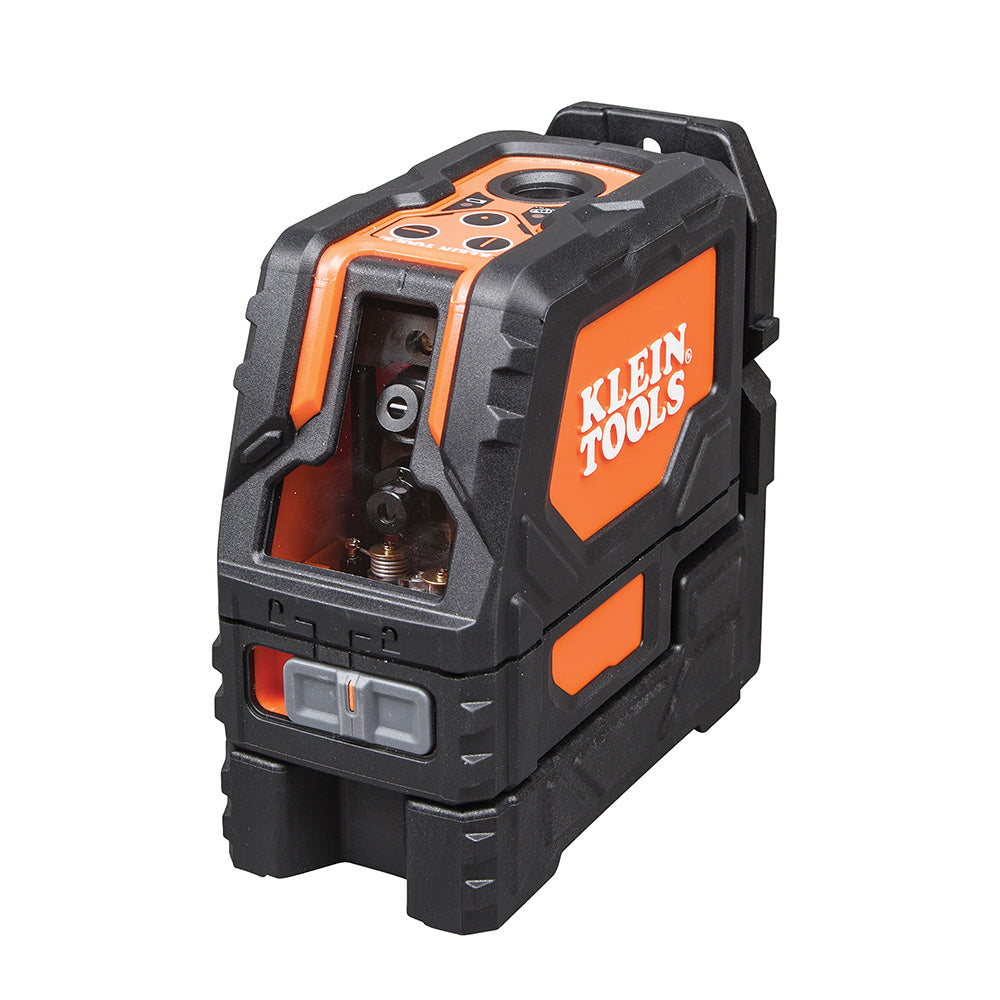 Klein Tools 93LCLS Cross Line Laser Level with Plumb Spot, Self-Leveling, Includes Magnetic Mounting Clamp