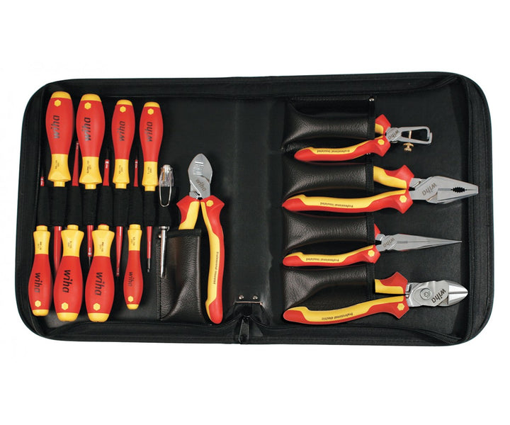 Wiha Tools 32869 Insulated Pliers / Cutters / SlimLine Screwdriver Set, 14 Pc.