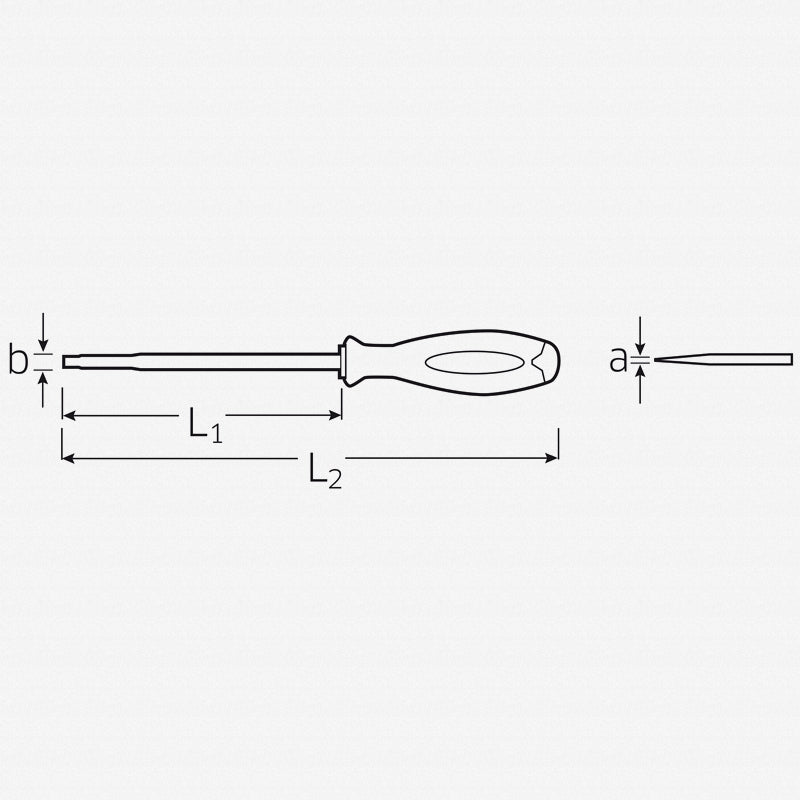 Stahlwille 46603040 4660 VDE DRALL+ 4 mm Insulated Slotted Screwdriver