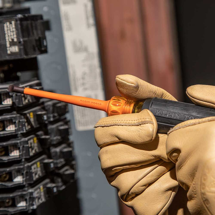 Klein Tools 6946INS Slim-Tip 1000V Insulated Screwdriver, #2 Square, 6-Inch Round Shank