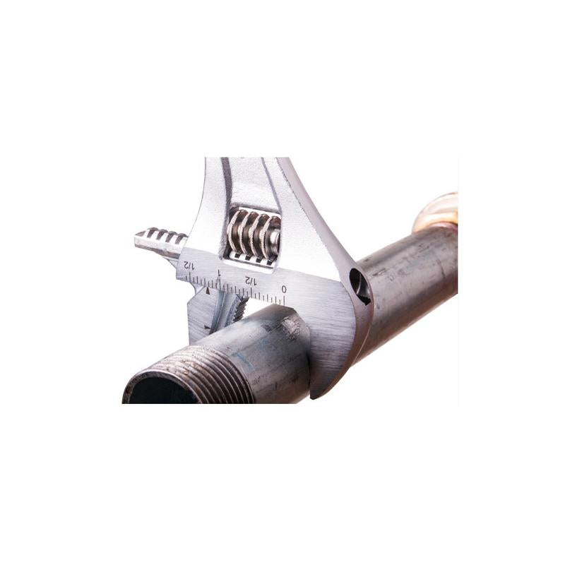 Irega 92WR8 8 Inch Adjustable Wrench Reversible Jaw Xtra Capacity